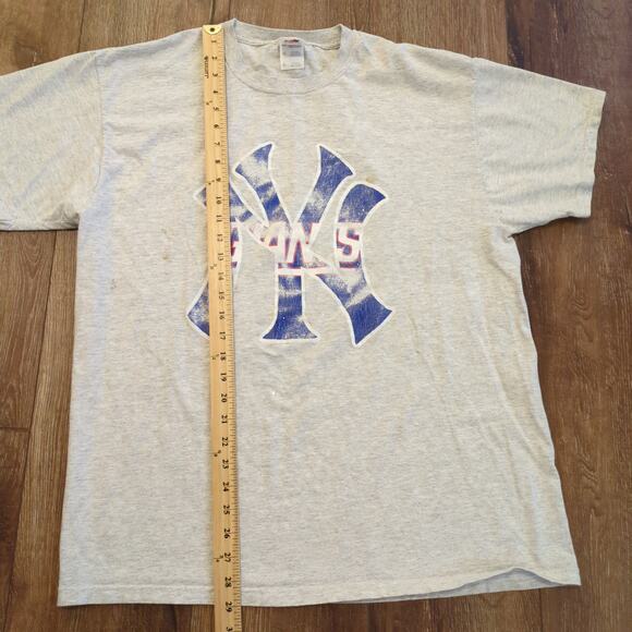 VTG New York Yankees Giants Adult XL Shirt MLB NFL Baseball Football NY Faded - Picture 6 of 8